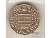+Marea Britanie 3 penny 1959
