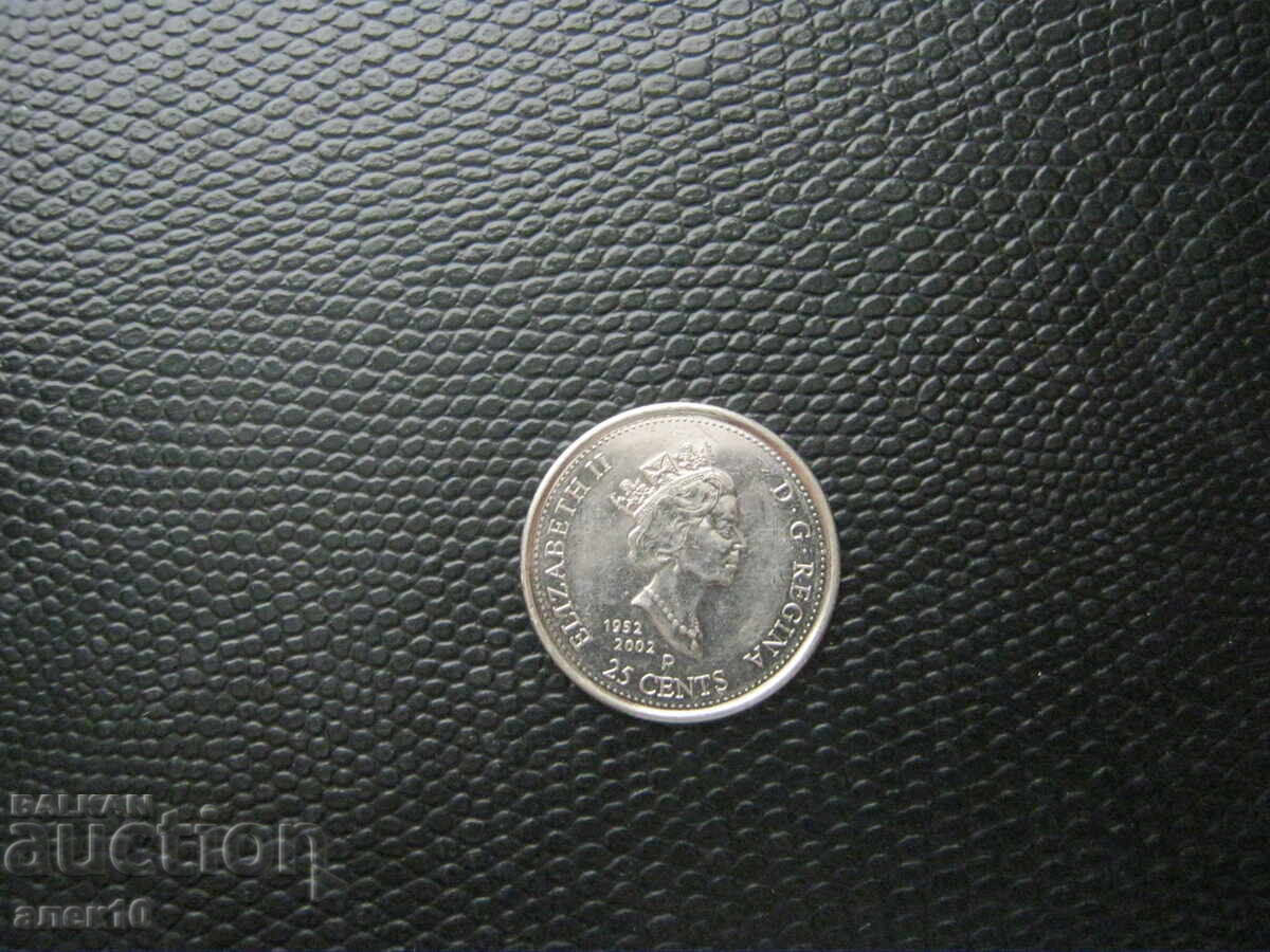 Canada 25 cenți 2002 cu preț € 0.60 | 1.17 BGN Canada 25 cenți 2002 cu preț € 0.60 | 1.17 BGN