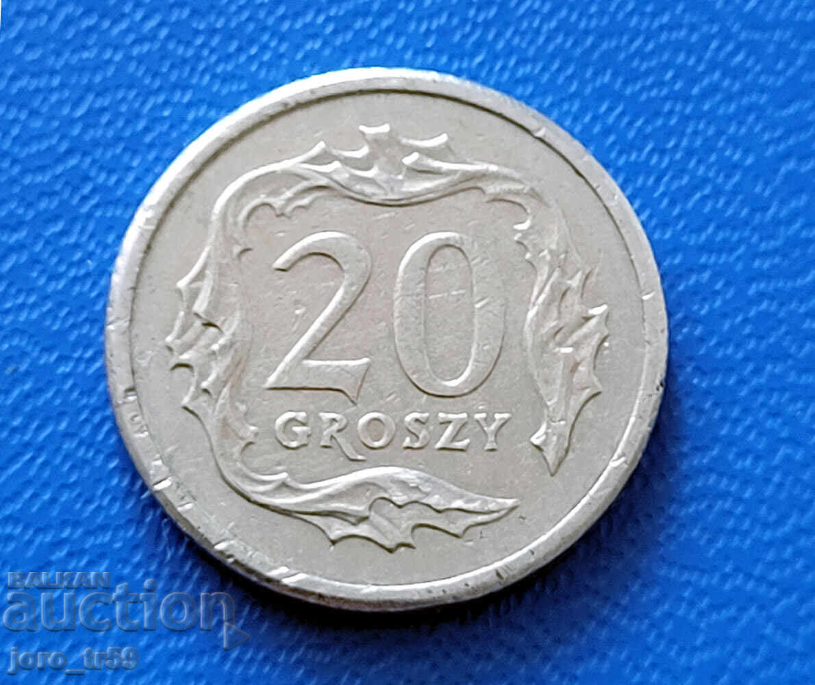 Poland 20 Groszy /20 Groszys/ 2007
