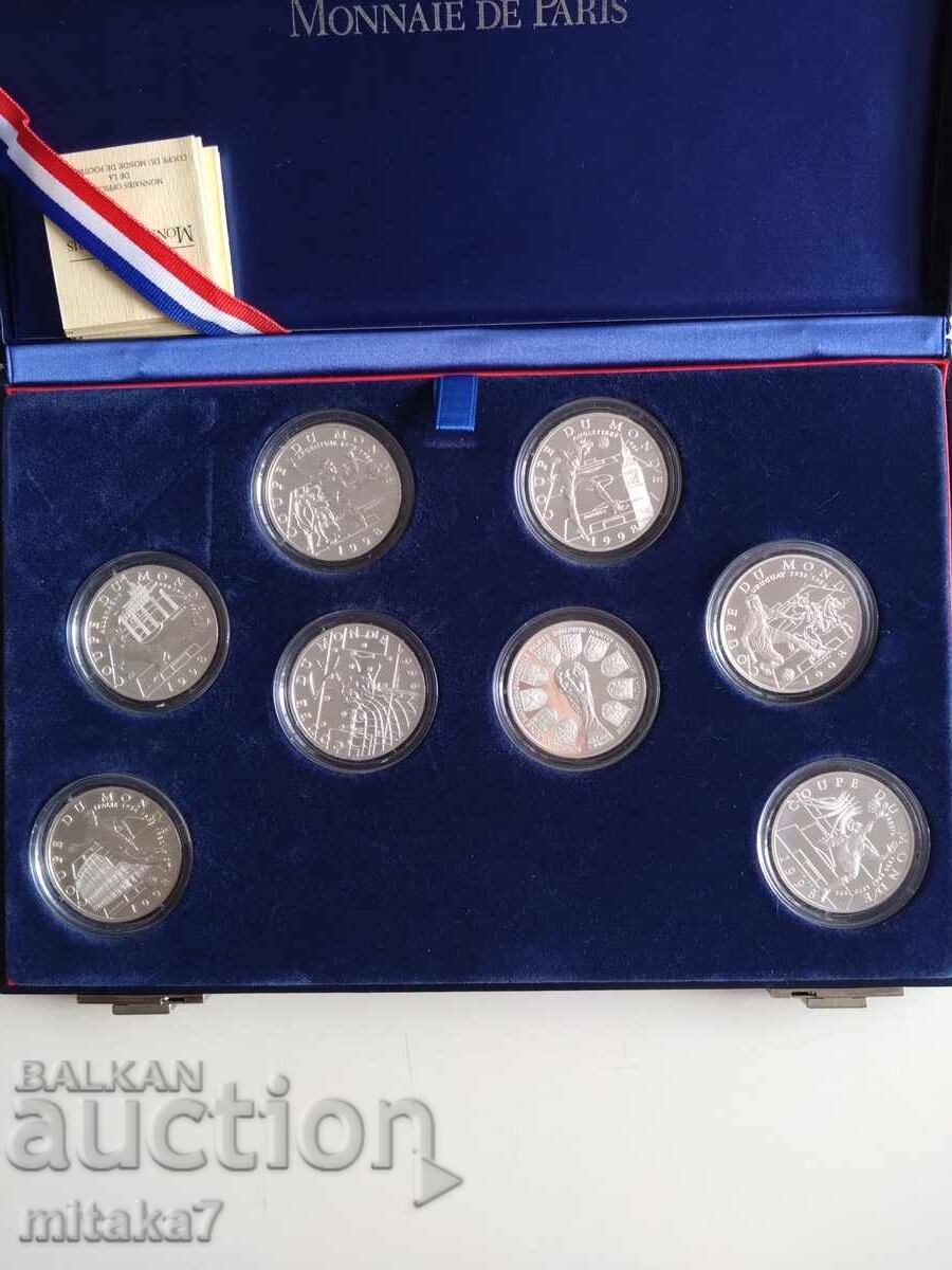 Set of silver coins WC 1998, France with price € 412.00 | 805.80 BGN