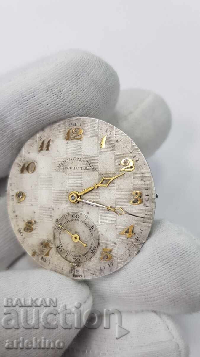 Mecanism și cadran pentru Ceas de Buzunar "INVICTA" Elveția cu preț € 19.00 | 37.16 BGN