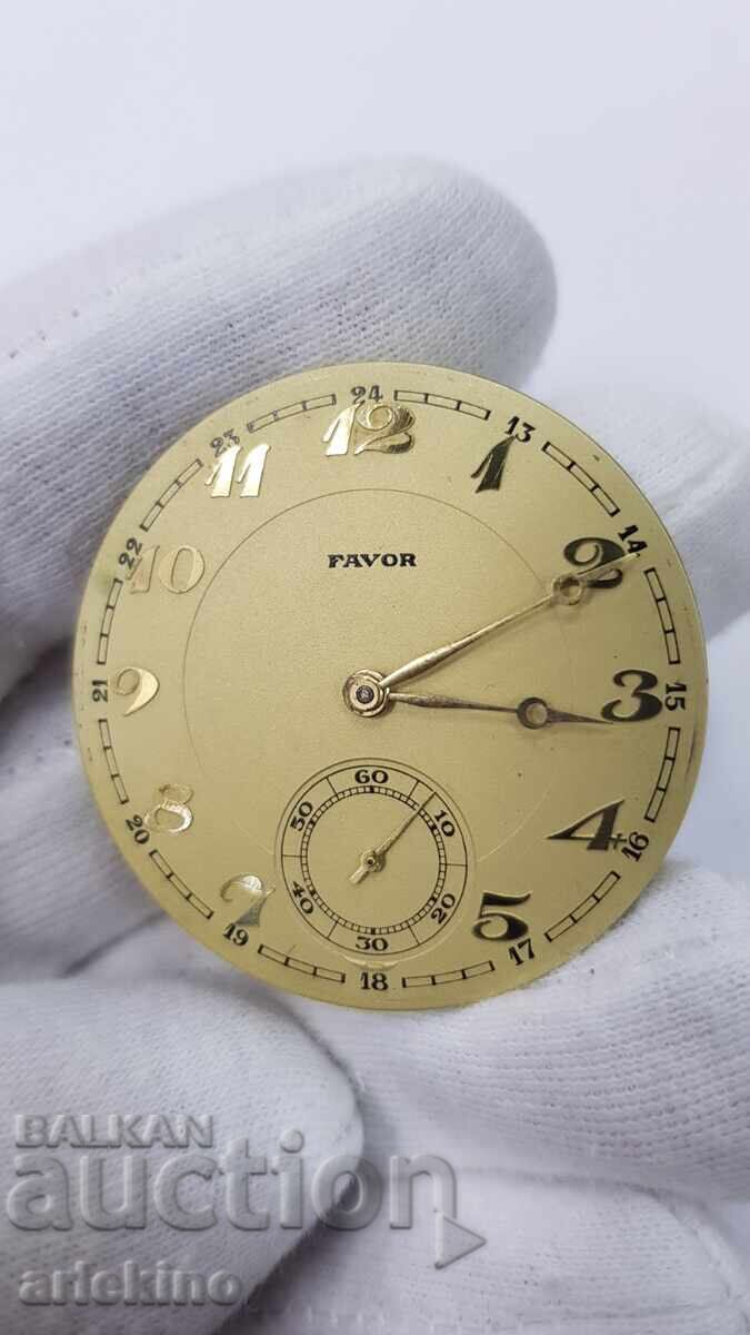 Mecanism și cadran pentru Ceas de Buzunar "FAVOR" Elveția