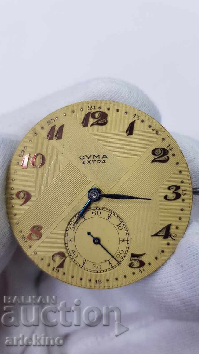 Movement and dial for Pocket Watch "CYMA" Switzerland