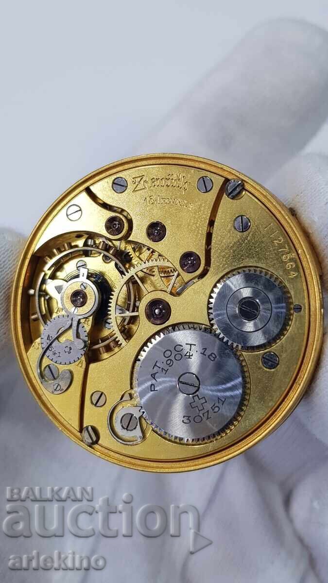 Pocket Watch Movement and Dial for "ZENITH" Switzerland