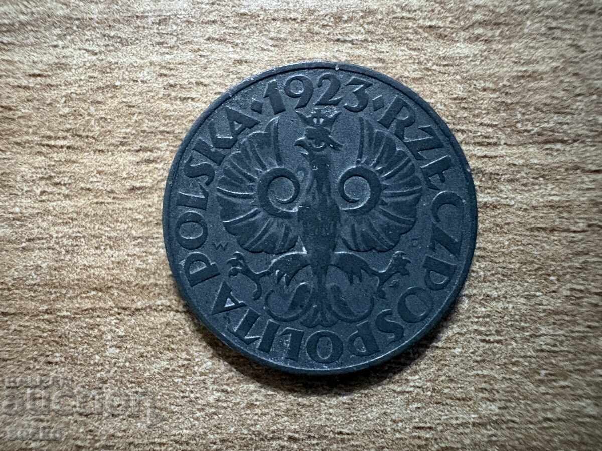 Πολωνία - 20 γρόσια (1923) - ψευδάργυρος με τιμή € 0.60 | 1.17 BGN