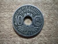 Franța - 10 centime (1924) - Marcaj 'cornul abundenței'