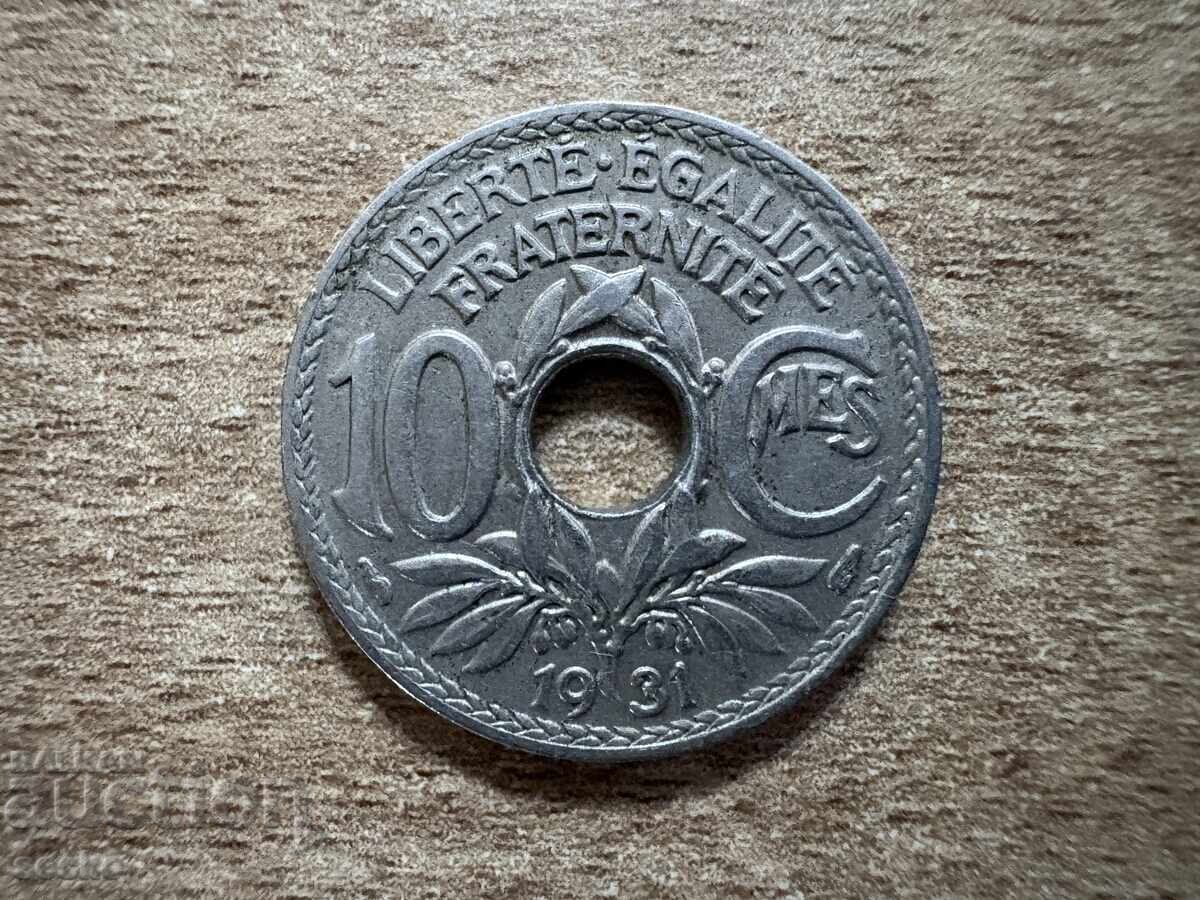 Franța - 10 cenți (1931)