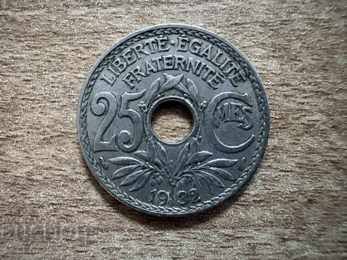 Γαλλία - 25 εκατοστά (1932)