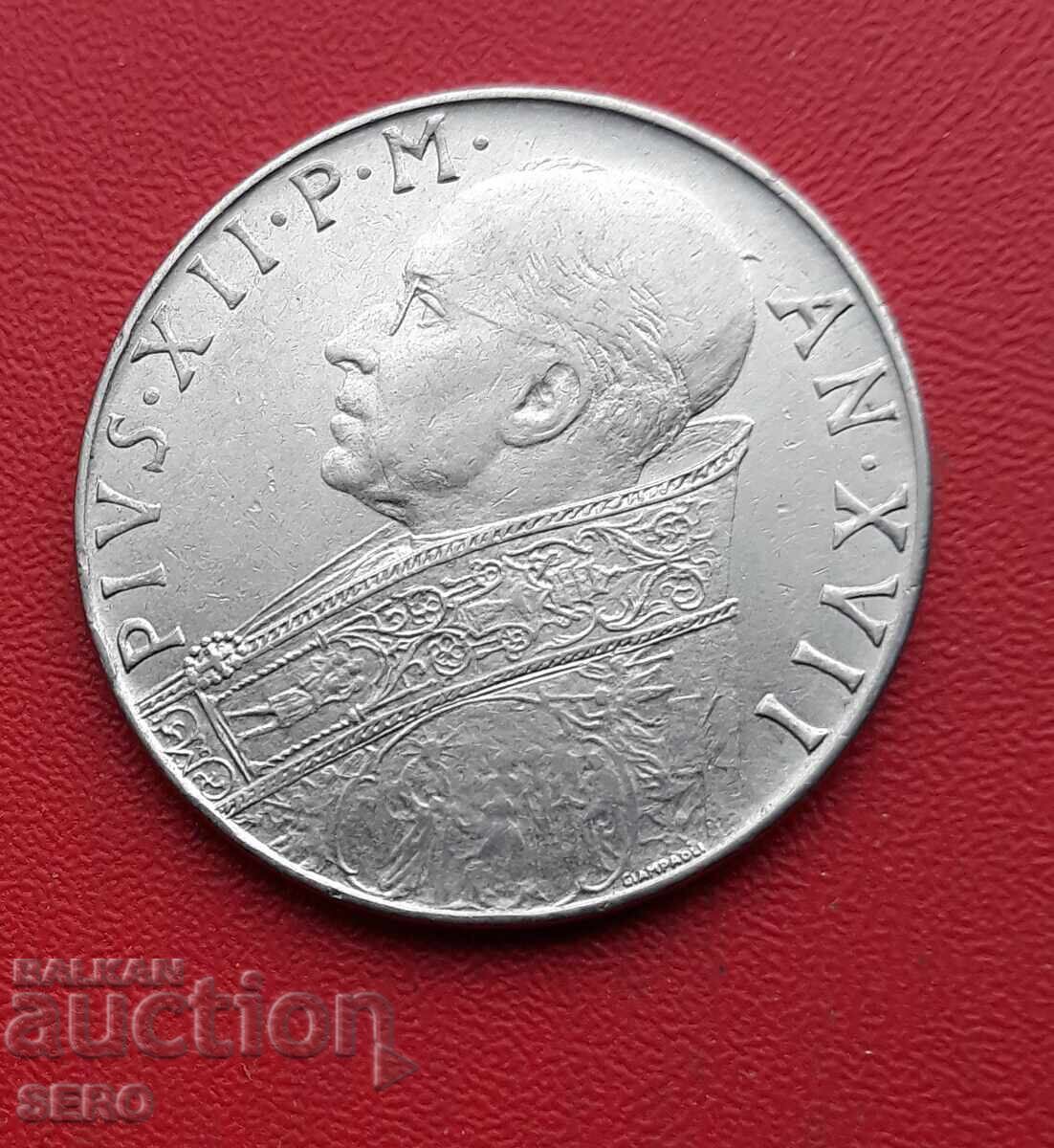 Vatican - 100 lire 1955 - Papa Pius al XII-lea 1939-1958 cu preț € 1.51 | 2.95 BGN