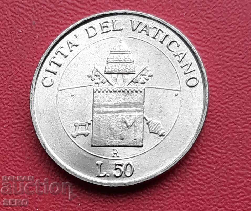 Ватикана-50 лири 2000-папа Йоан Павел II 1979-2001-рядка