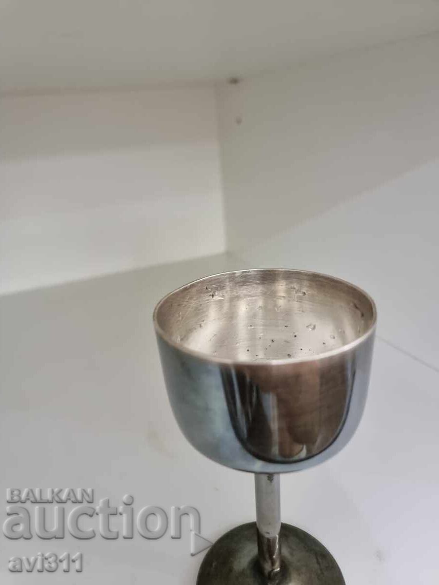 Licitație Pahar de vin Wellner antic argint