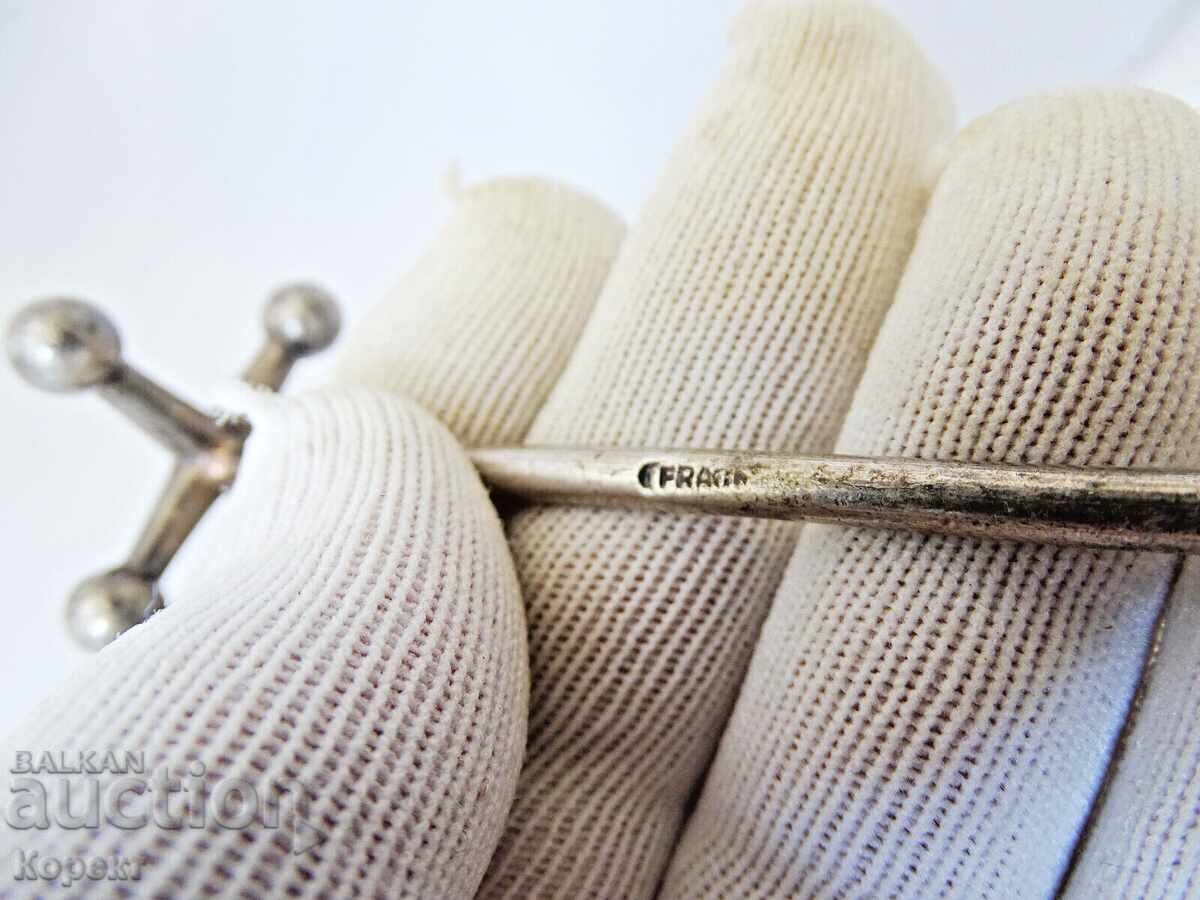 Колекционерска посребрена стойка за химикалки WMF GERMANY - 5