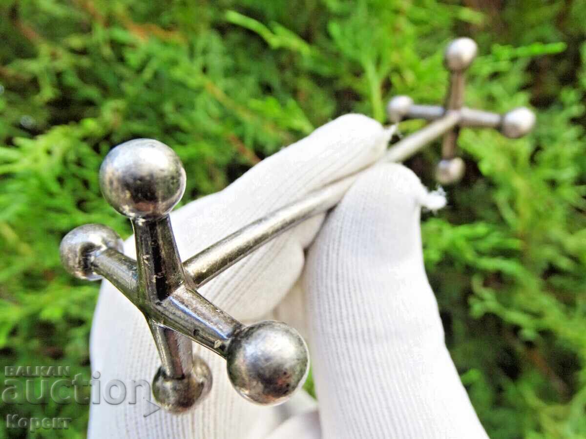 Колекционерска посребрена стойка за химикалки WMF GERMANY - 7