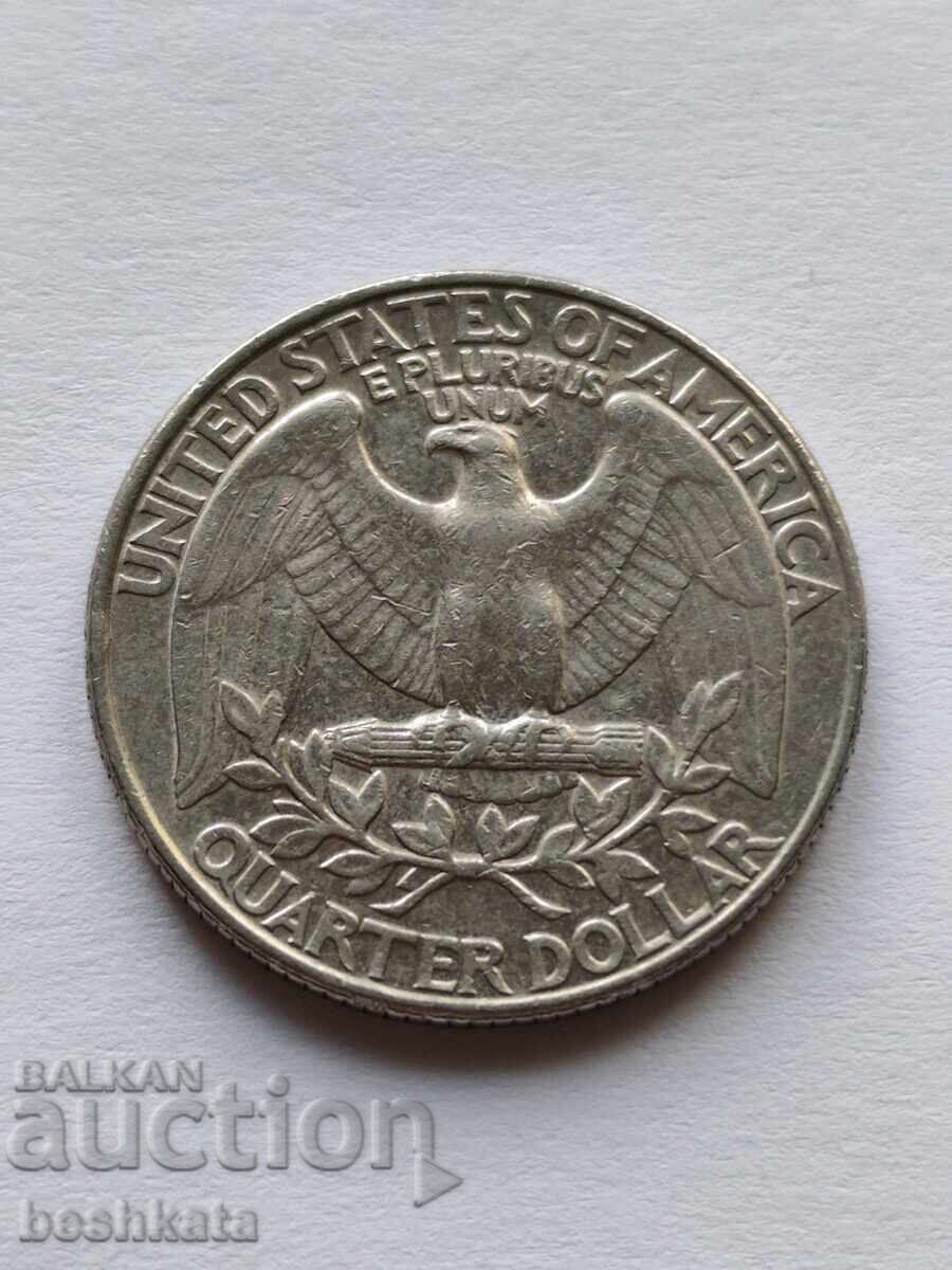 САЩ - 1/4 долар (1992 D) с цена € 0.39 | 0.76 лв.
