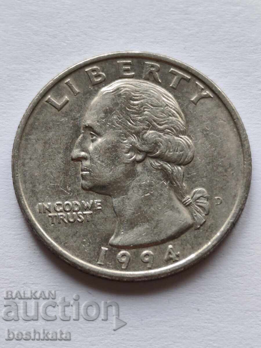 USA - 1/4 Dollar (1994 D)