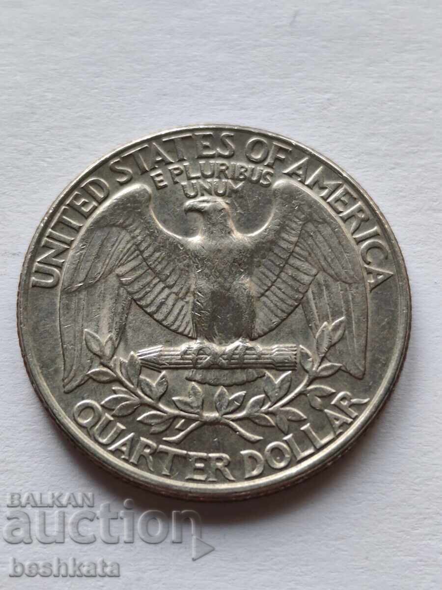 SUA - 1/4 dolar (1991 D) cu preț € 0.33 | 0.65 BGN SUA - 1/4 dolar (1991 D) cu preț € 0.33 | 0.65 BGN