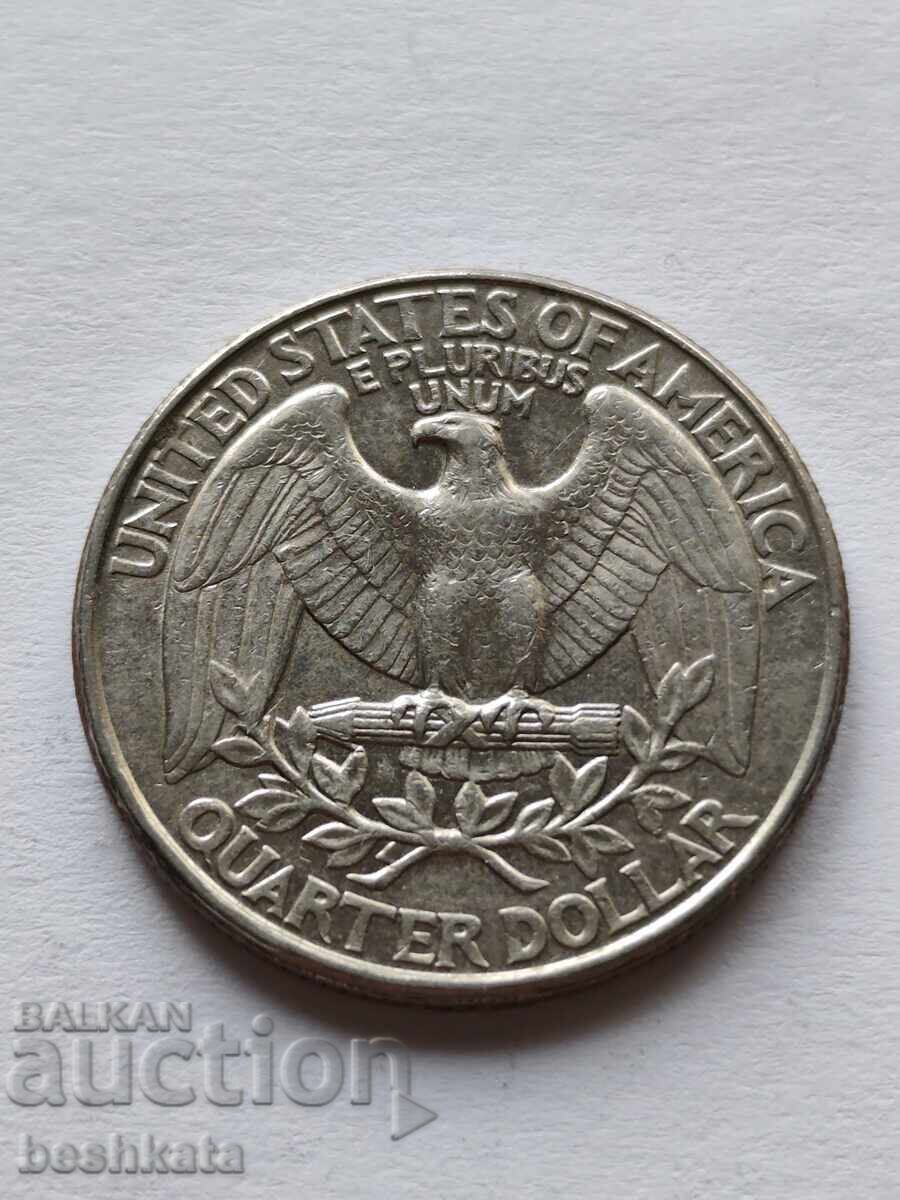 SUA - 1/4 dolar (1996 D) cu preț € 0.40 | 0.78 BGN