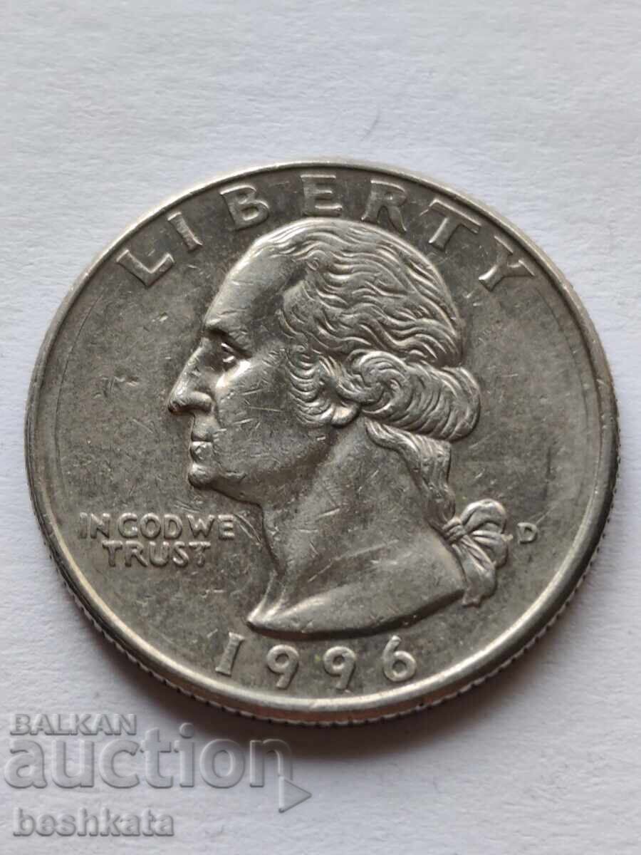 SUA - 1/4 dolar (1996 D)