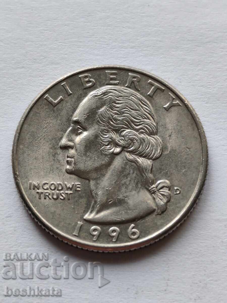 SUA - 1/4 dolar (1996 D)