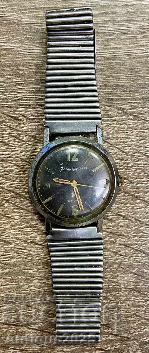 Vostok Komandirskie Watch USSR - mechanical, with date Vostok Komandirskie Watch USSR - mechanical, with date