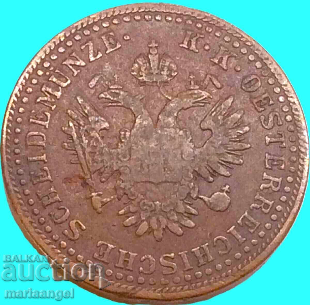 Delivery of 2 Kreuzer 1851 Austria B - Kremnitz 11g