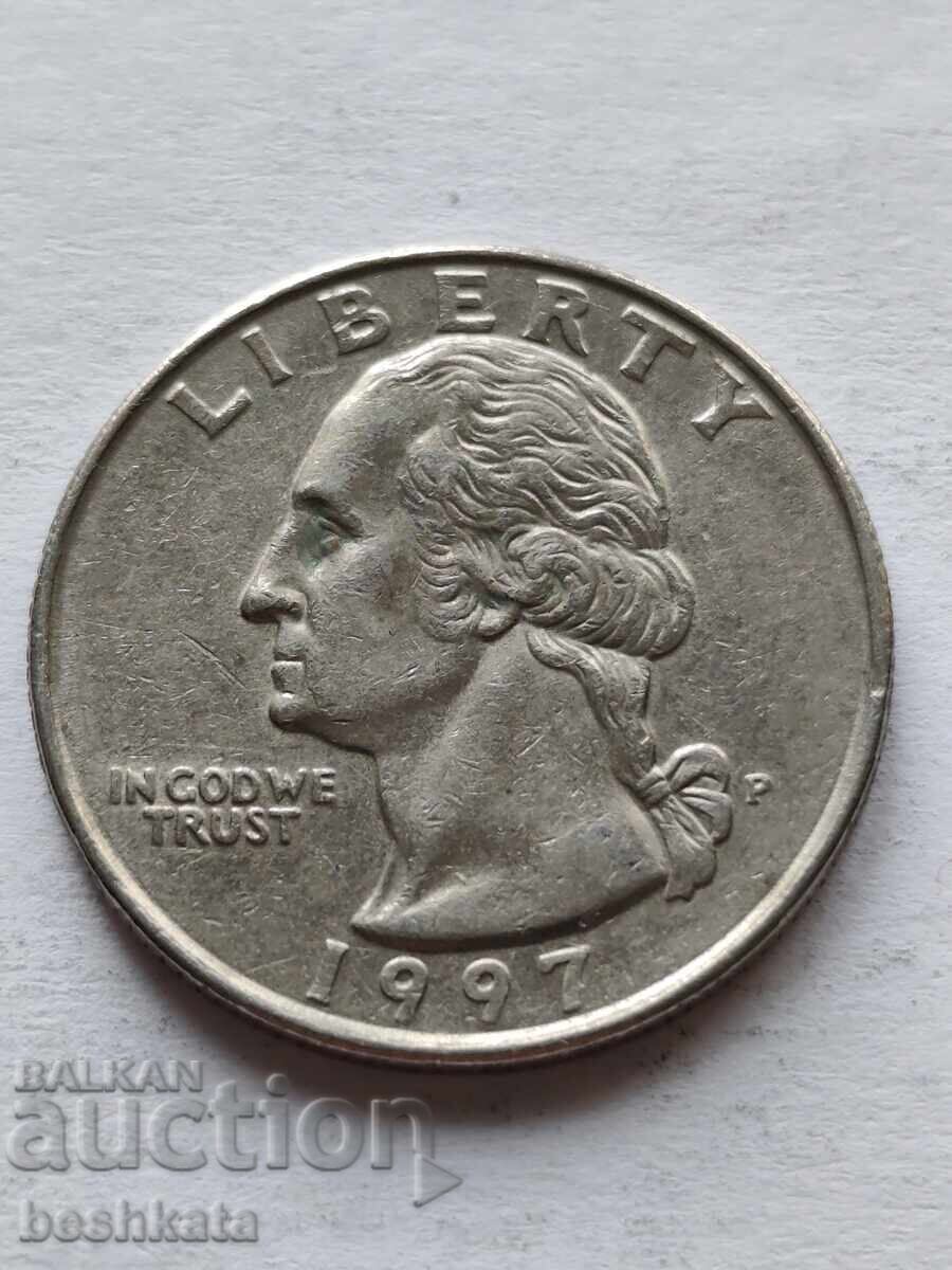 SUA - 1/4 dolar (1997 P) SUA - 1/4 dolar (1997 P)