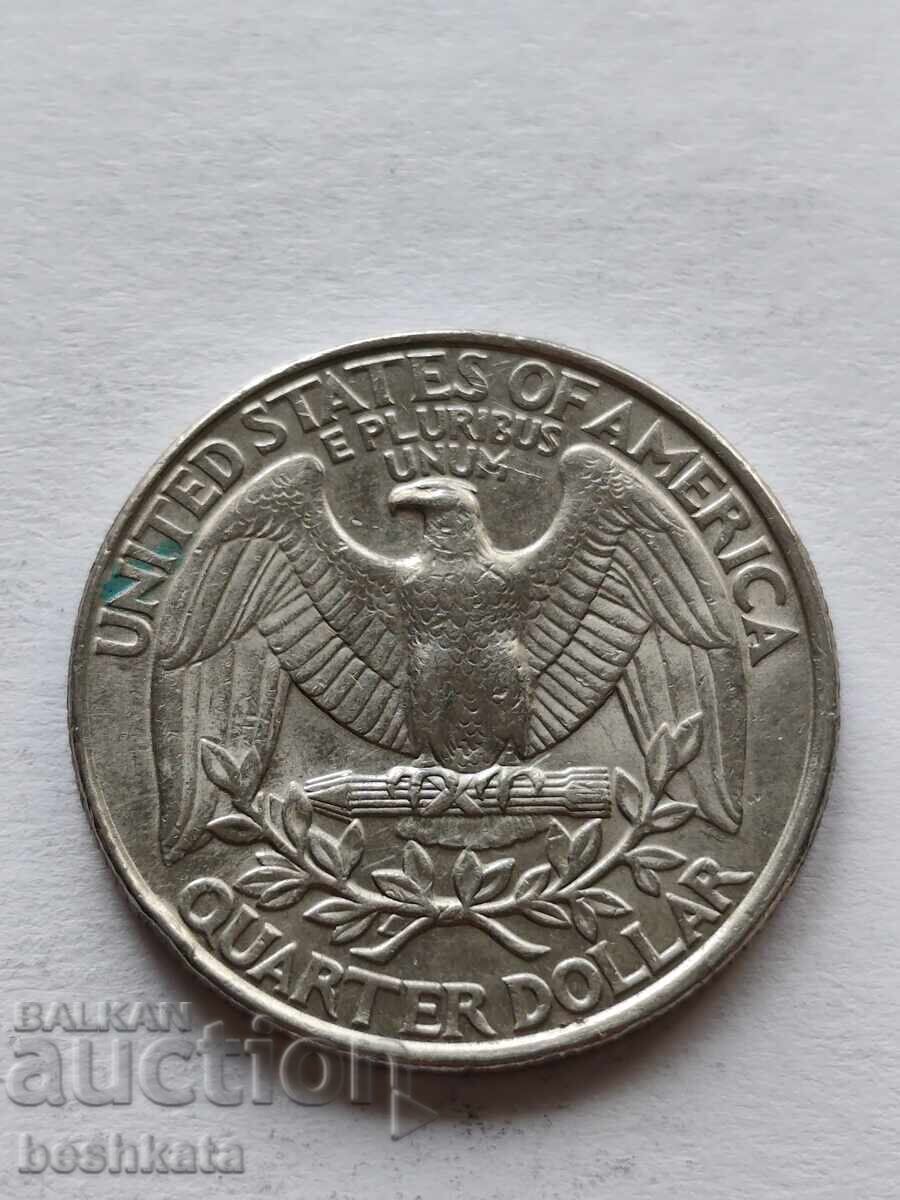 SUA - 1/4 dolar (1997 P) cu preț € 0.28 | 0.55 BGN