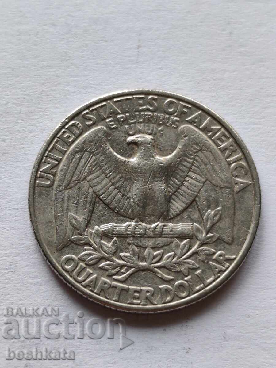 SUA - 1/4 dolar (1998 P) cu preț € 0.31 | 0.61 BGN