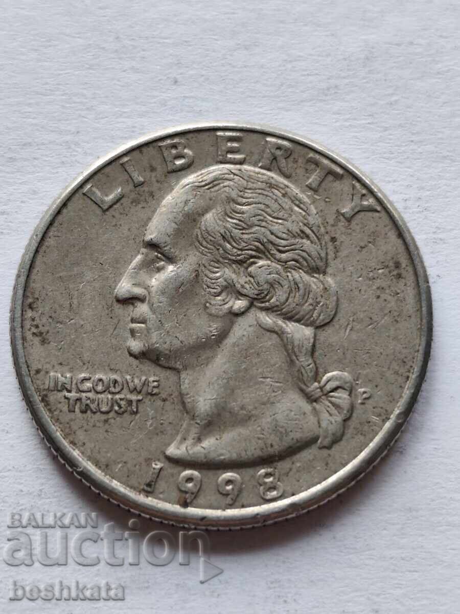 SUA - 1/4 dolar (1998 P)