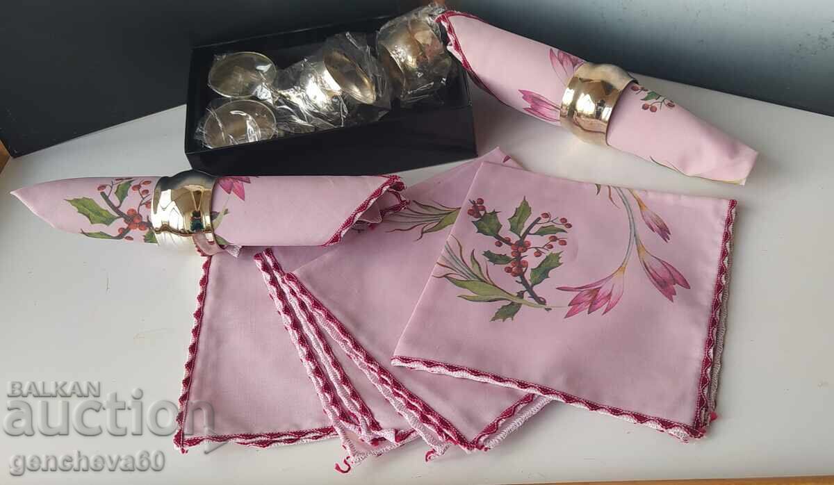 Set inele argintii pentru șervețele și șervețele - 7