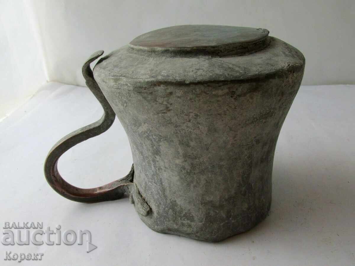 RARE! Antique primitive hand-forged copper teapot 17th/18th century - 7