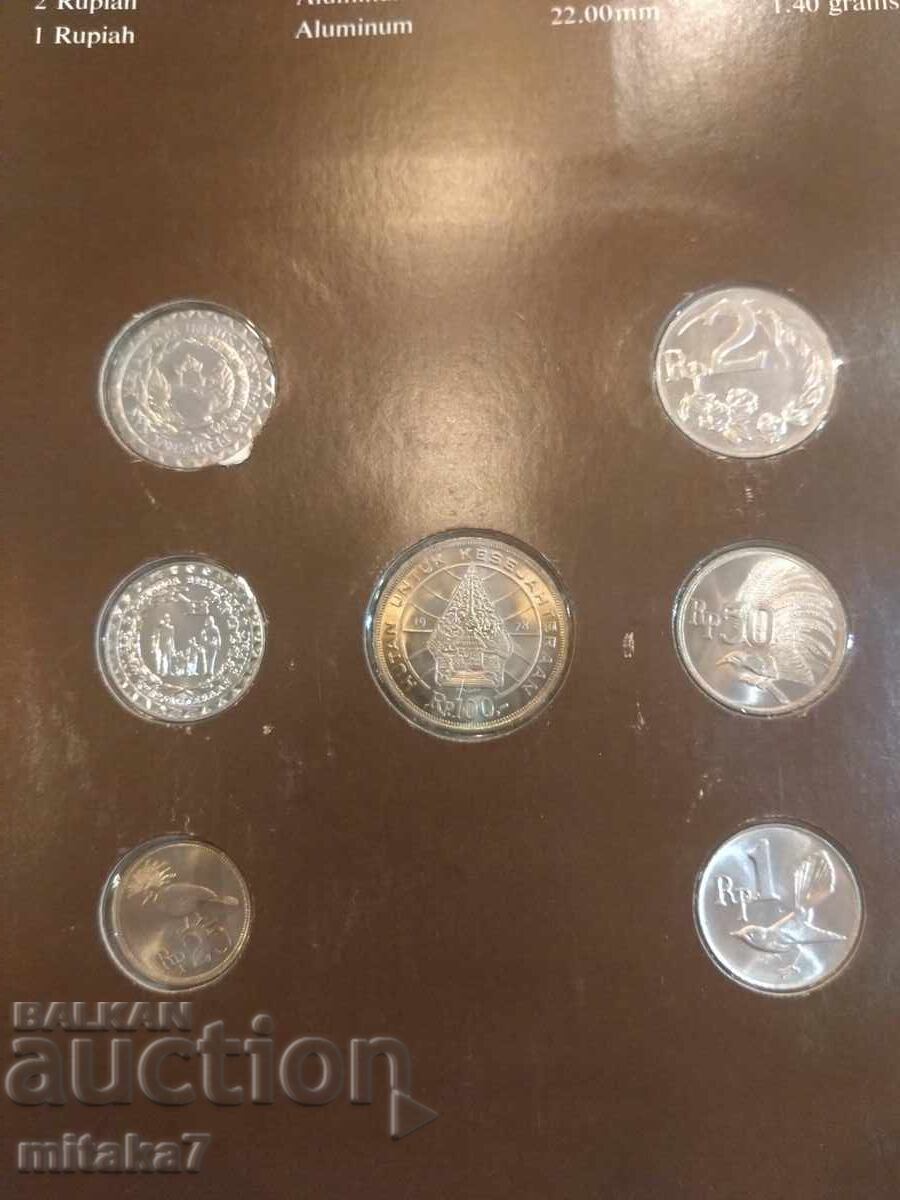 Delivery of Set of coins and postage stamp, Indonesia