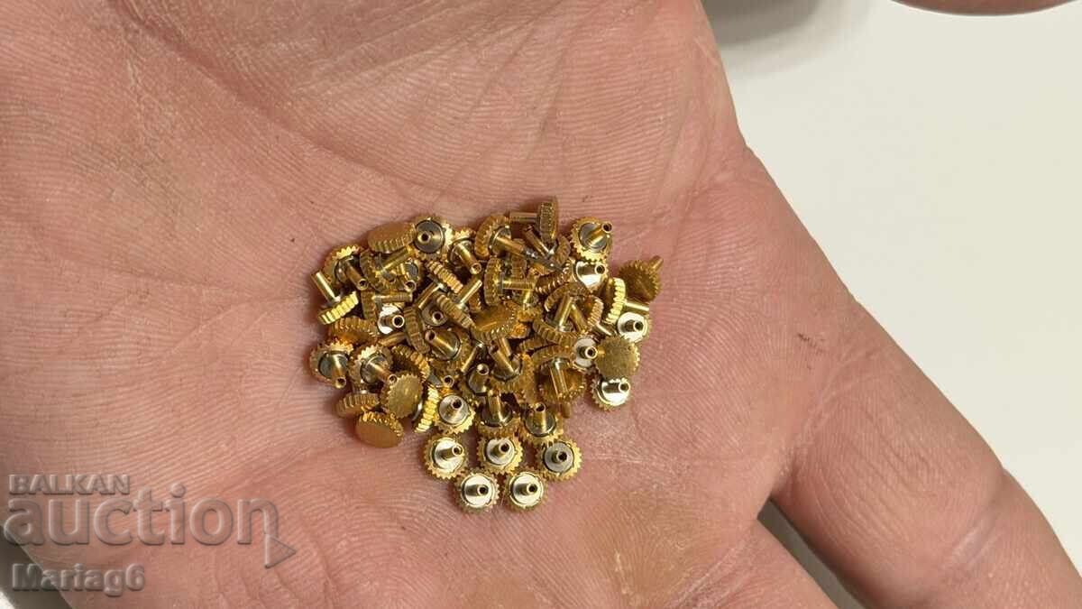 50 bucăți coroane pentru ceasuri bărbătești placate cu aur de la cele VECHI NOI cu preț € 26.00 | 50.85 BGN