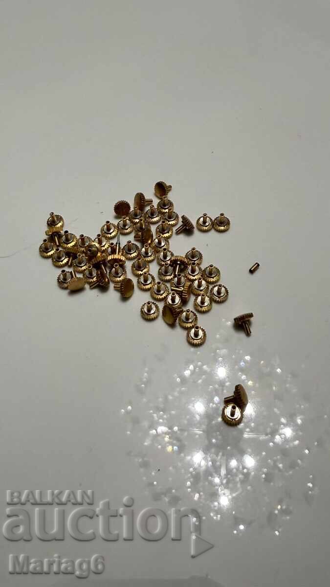 Licitație 50 bucăți coroane pentru ceasuri bărbătești placate cu aur de la cele VECHI NOI