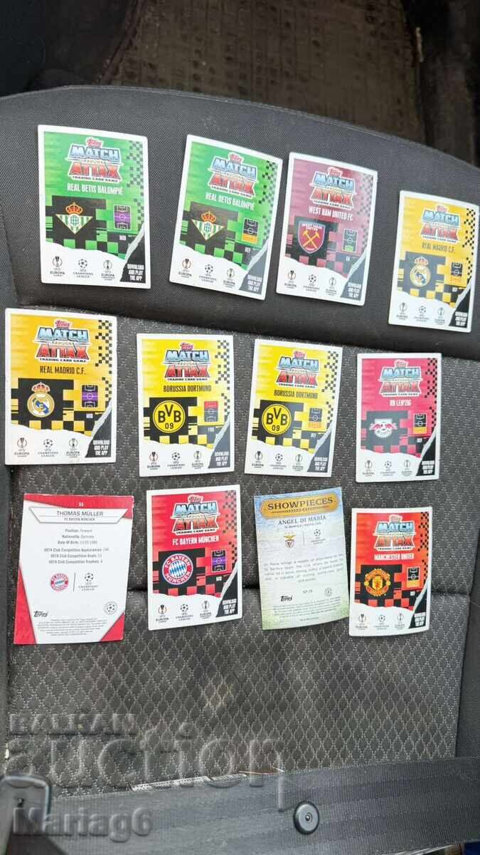 Livrarea 33 bucăți de cartonașe de fotbal Tops