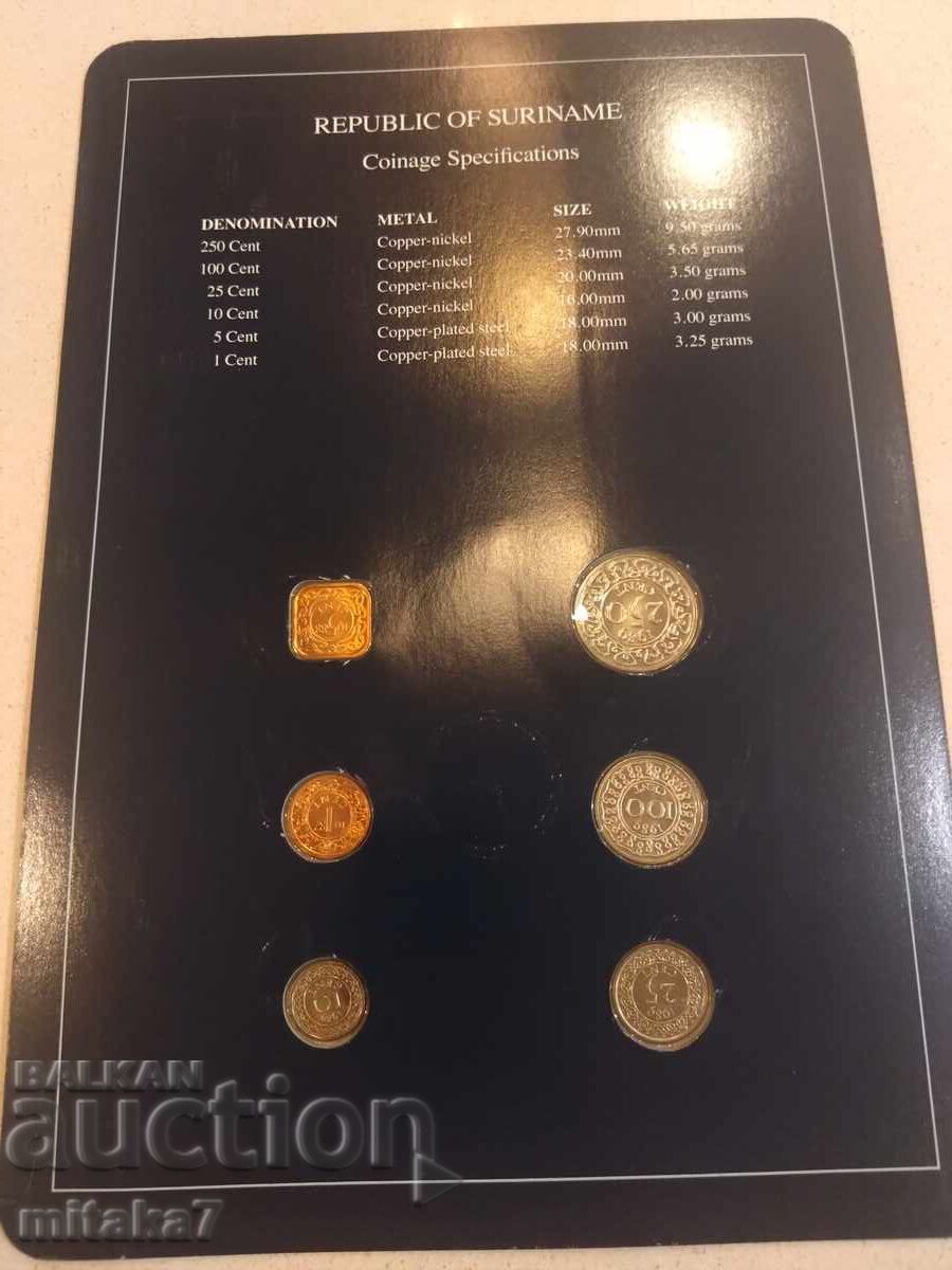 Δημοπρασία Σετ νομισμάτων και γραμματοσήμου, Σουρινάμ