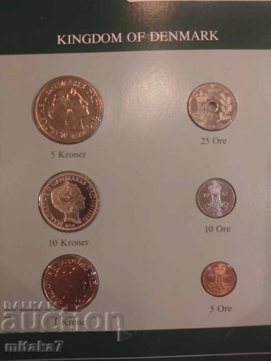Set of coins and postage stamp, Denmark with price € 14.00 | 27.38 BGN