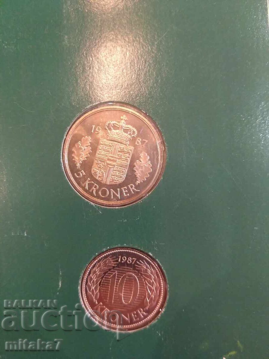 Set de monede și timbru poștal, Danemarca - 7