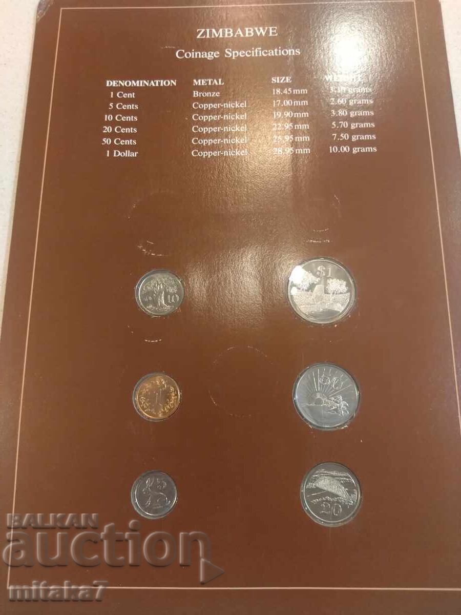 Livrarea Set de monede și timbru poștal, Zimbabwe