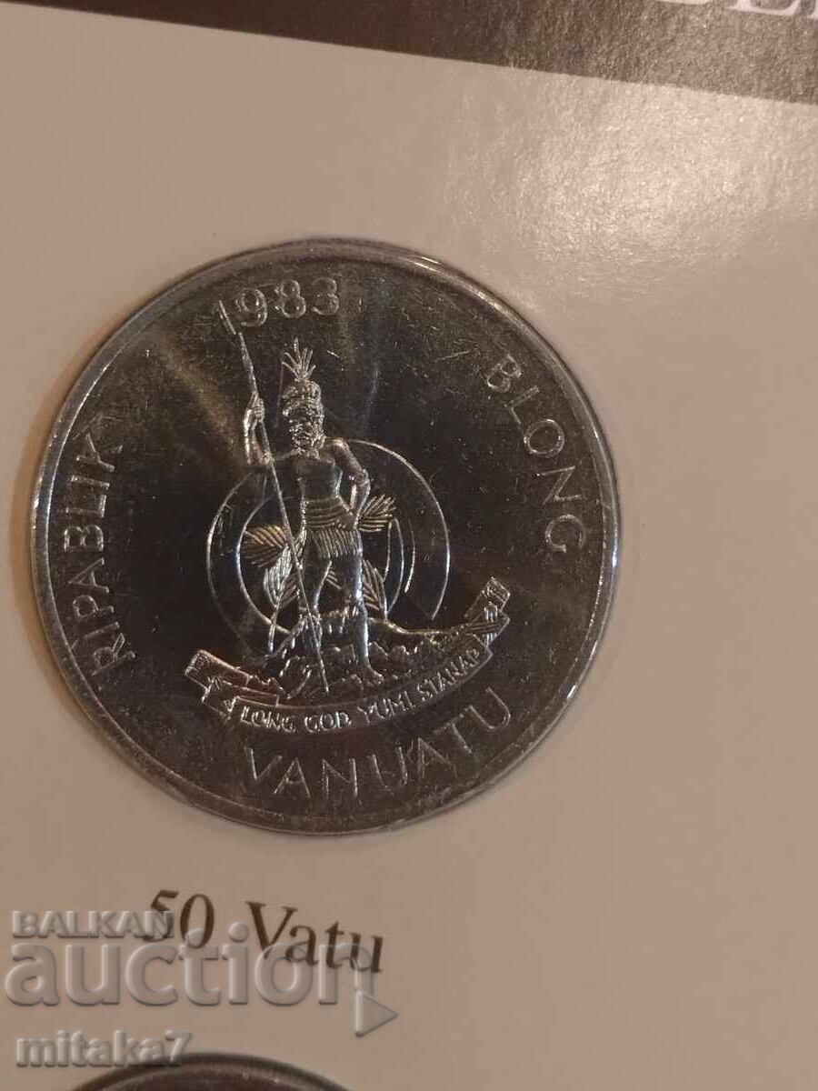 Δημοπρασία Σετ νομισμάτων και γραμματοσήμου, Βανουάτου
