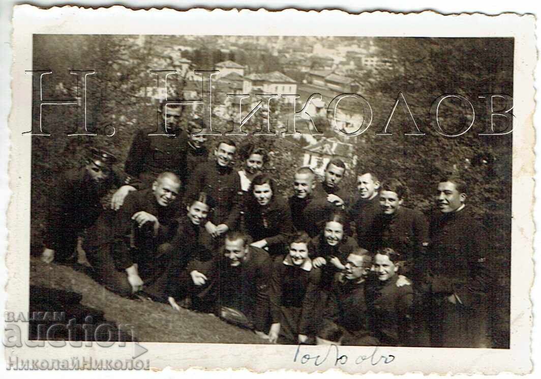 SMALL OLD PHOTO GABROVO HIGH SCHOOL STUDENTS PHOTO "SHANDURKOV" J060