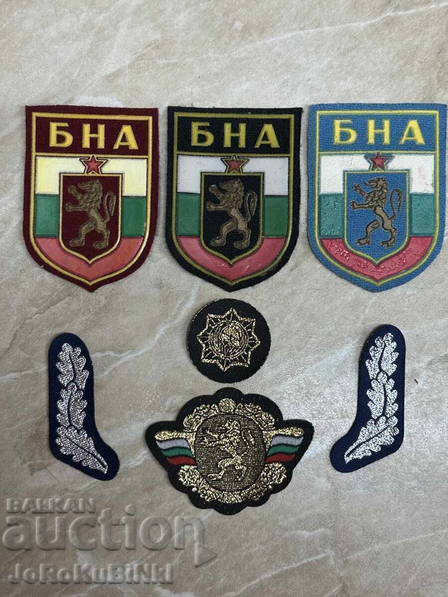 LOT Emblems and Buckles — 7 pieces