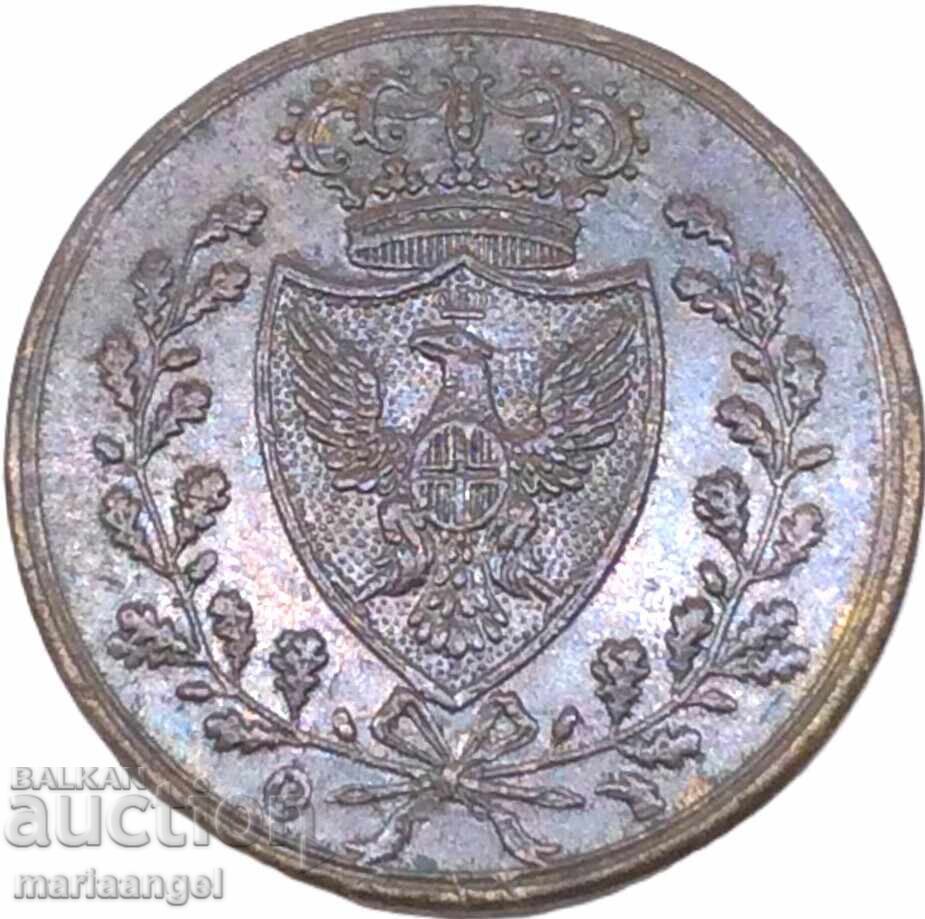 Licitație 1 Centesimo 1826 Italia Torino Carlo Felice 1821-1831