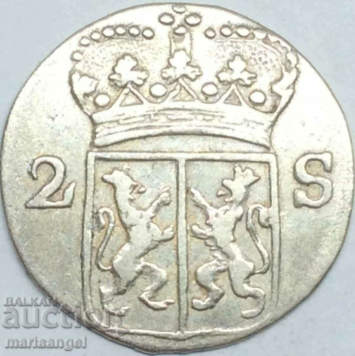 Olanda 2 stiver 1785 Gelderland argint - 7