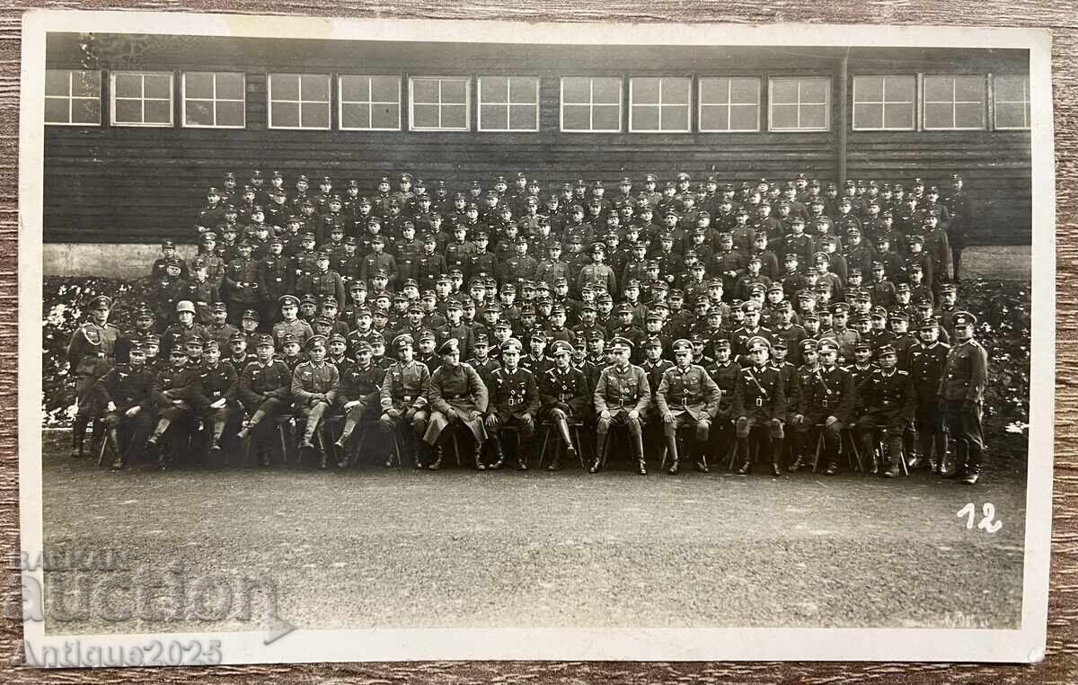 Fotografie antică „Portret de grup al militarilor”, Hammelburg