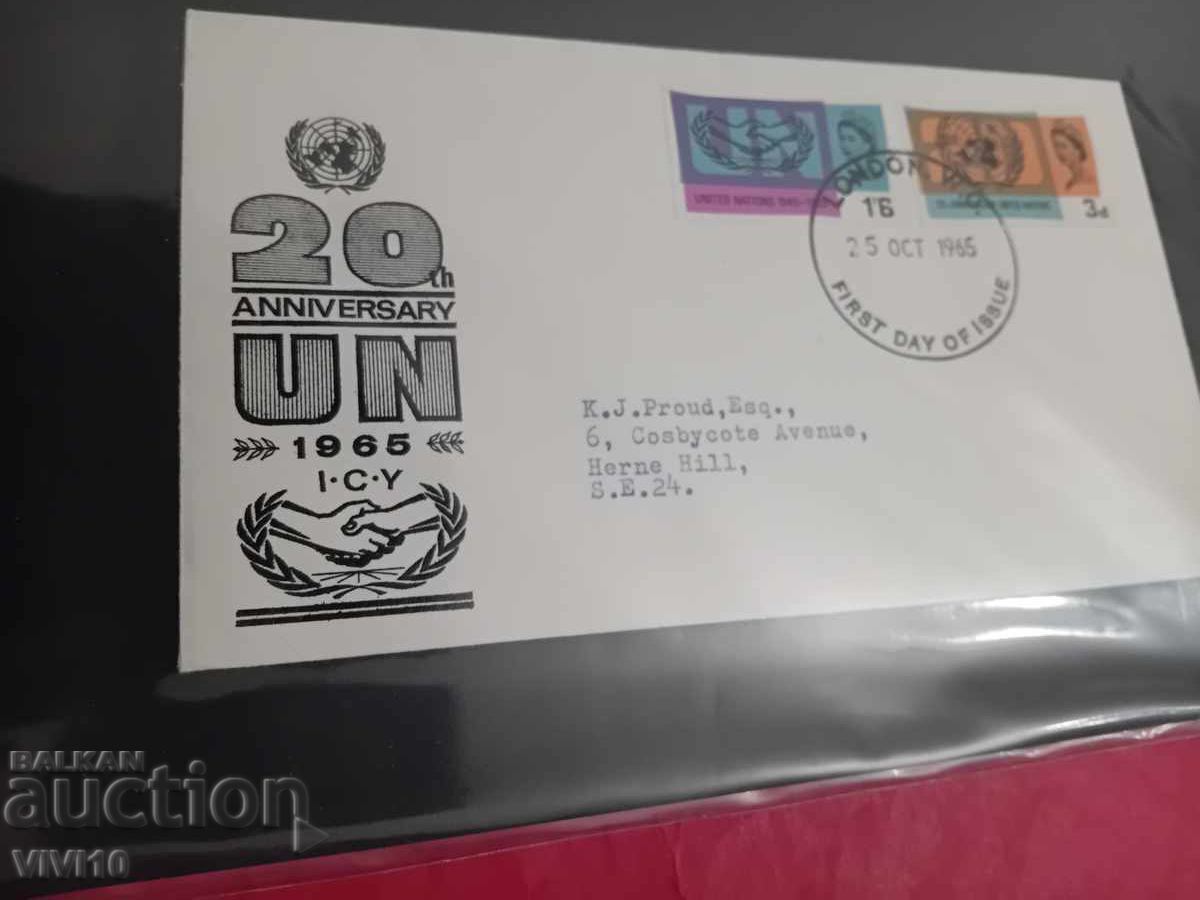 FDC, ΑΓΓΛΙΑ, φάκελος