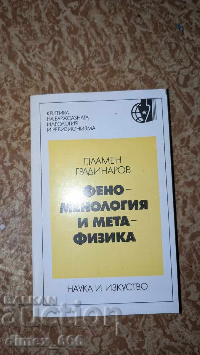 Fenomenologie și metafizică de Plamen Gradinarov