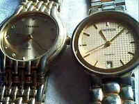 2 pcs 4 watches Emerson, do they work, missing batteries