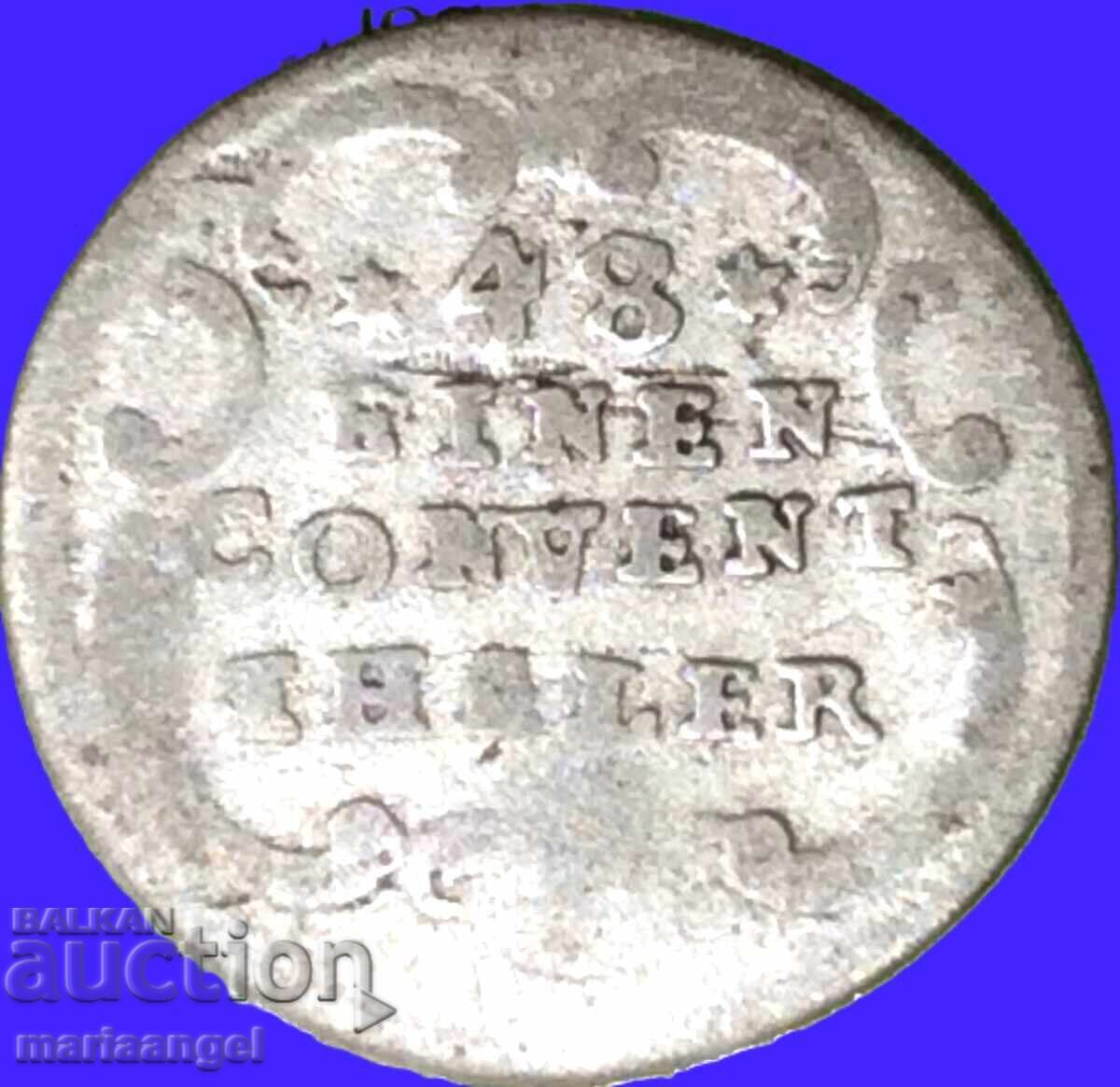 1/48 taler 1770 Germania Württemberg billon - rar cu preț € 18.50 | 36.18 BGN