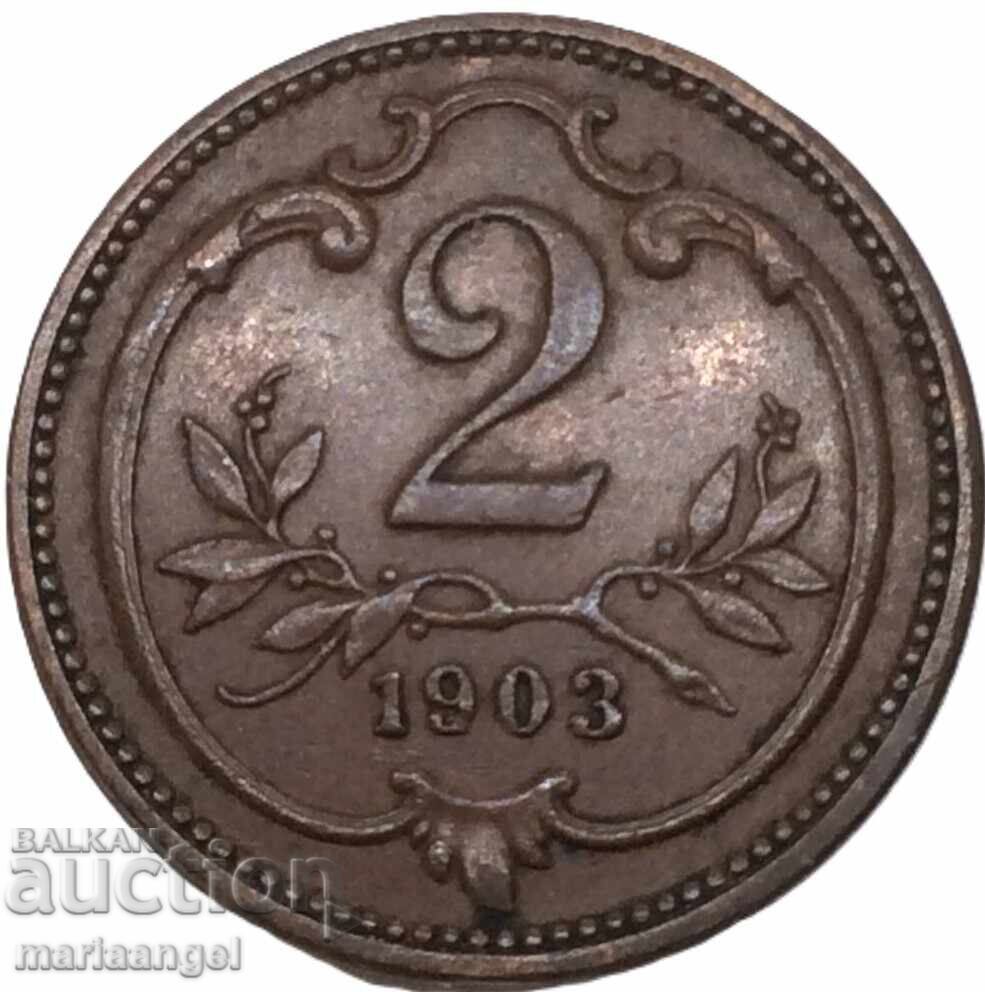Austria 2 Hellers 1903 - 7